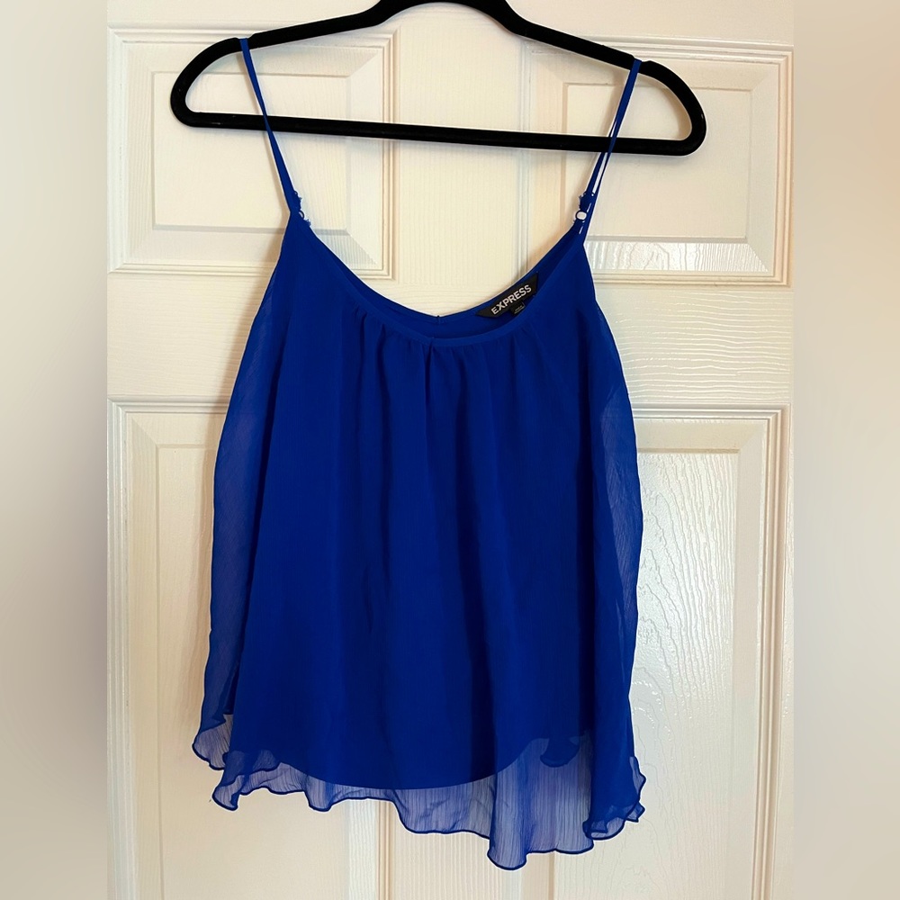 Royal blue Express shirt size small
